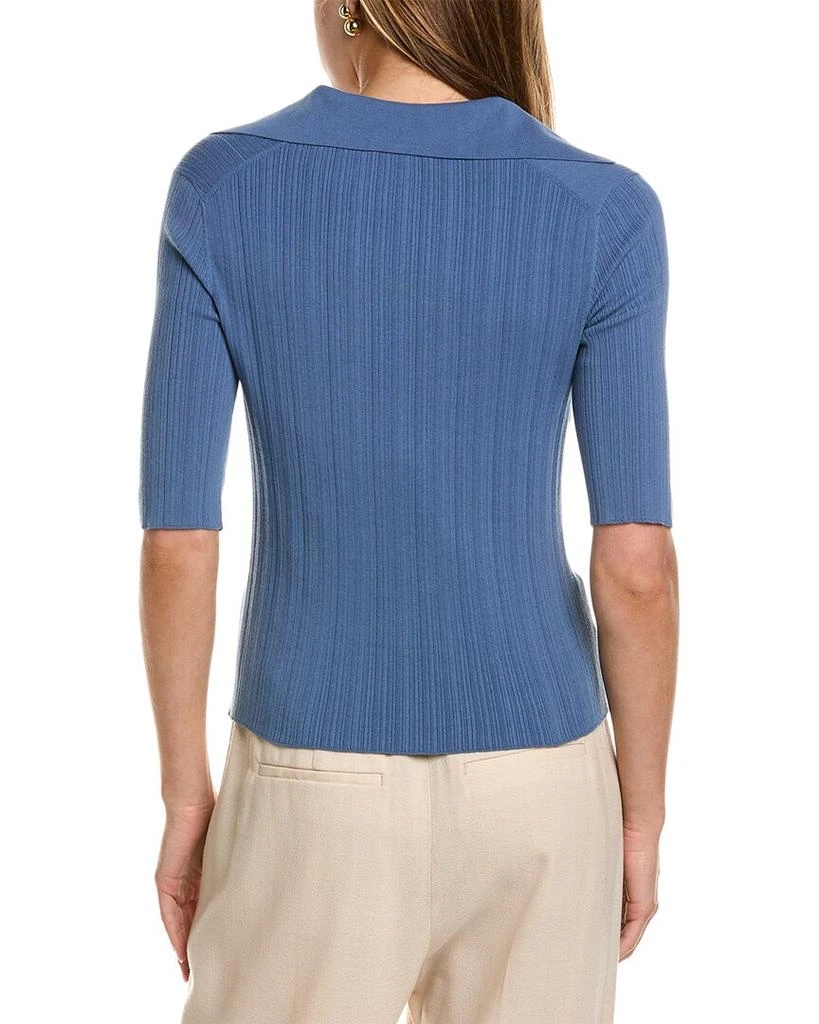Vince Vince Elbow-Sleeve Polo Sweater 2