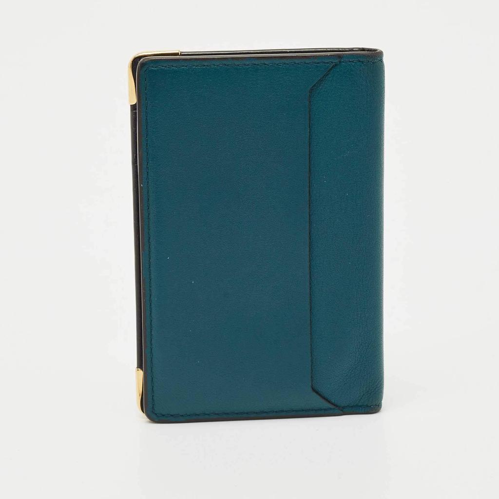 Cartier Cartier Green Leather Must de Cartier Business Card Holder