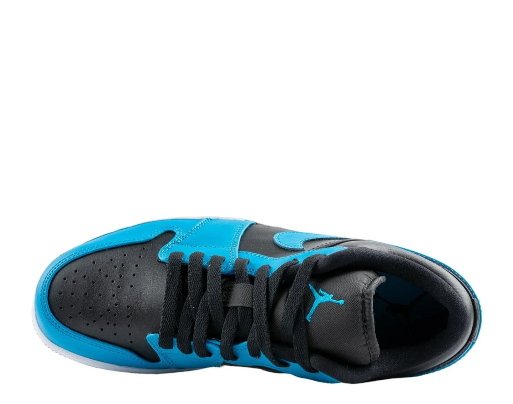 Jordan Nike Air  1 Low Laser Blue/Black-White Men's Basketball Shoes 553558-410 4