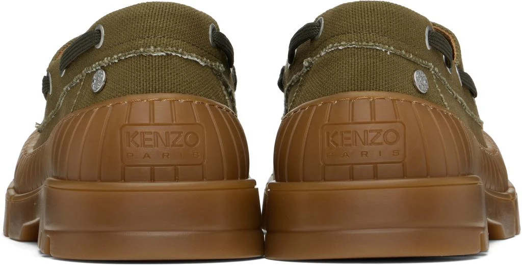 Kenzo Khaki Kenzo Paris 'KENZO-Gobi' Boat Shoes 2