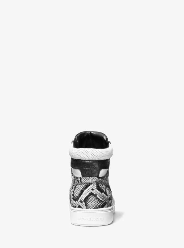 Michael Kors Barett Snake Embossed Leather High-Top Sneaker 3