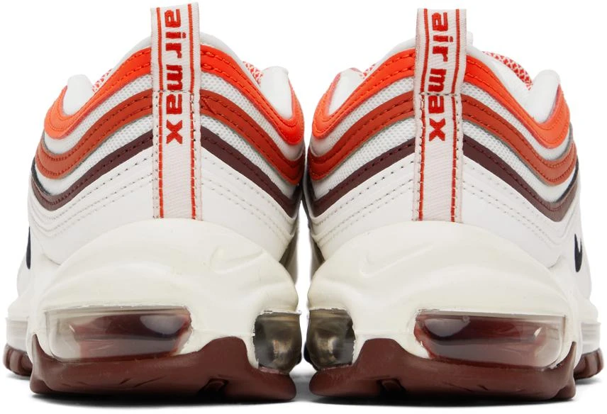 NIKE White & Red Air Max 97 Sneakers 2