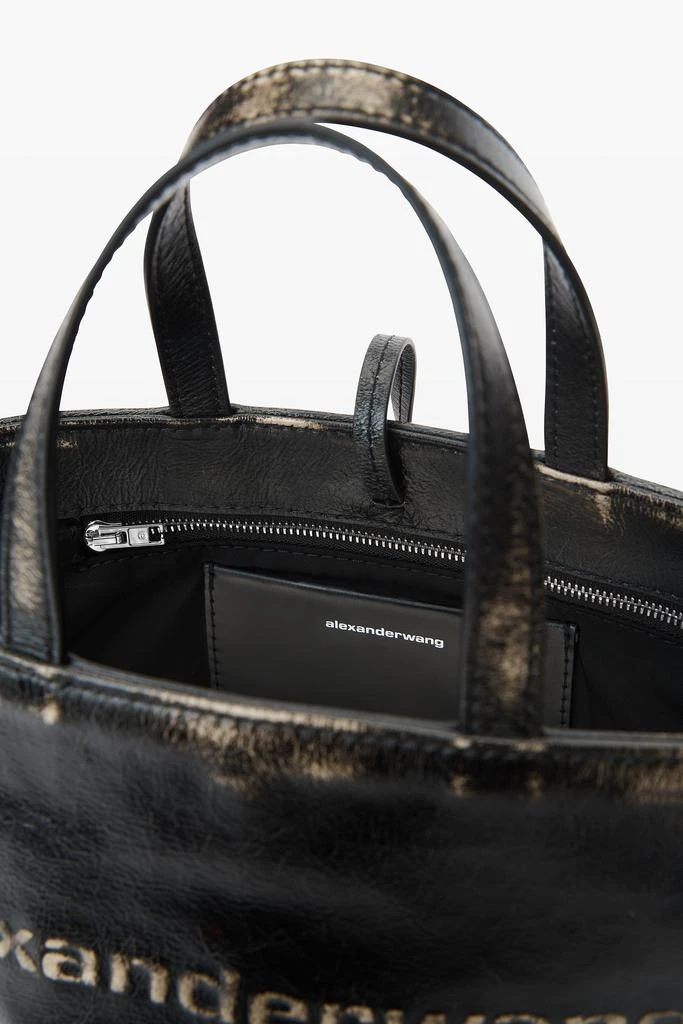 Alexander Wang punch small tote bag in brushed-effect leather 5