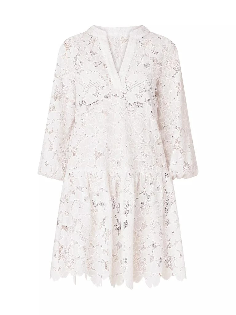 Shoshanna Umbrella Tiered Lace Minidress 1