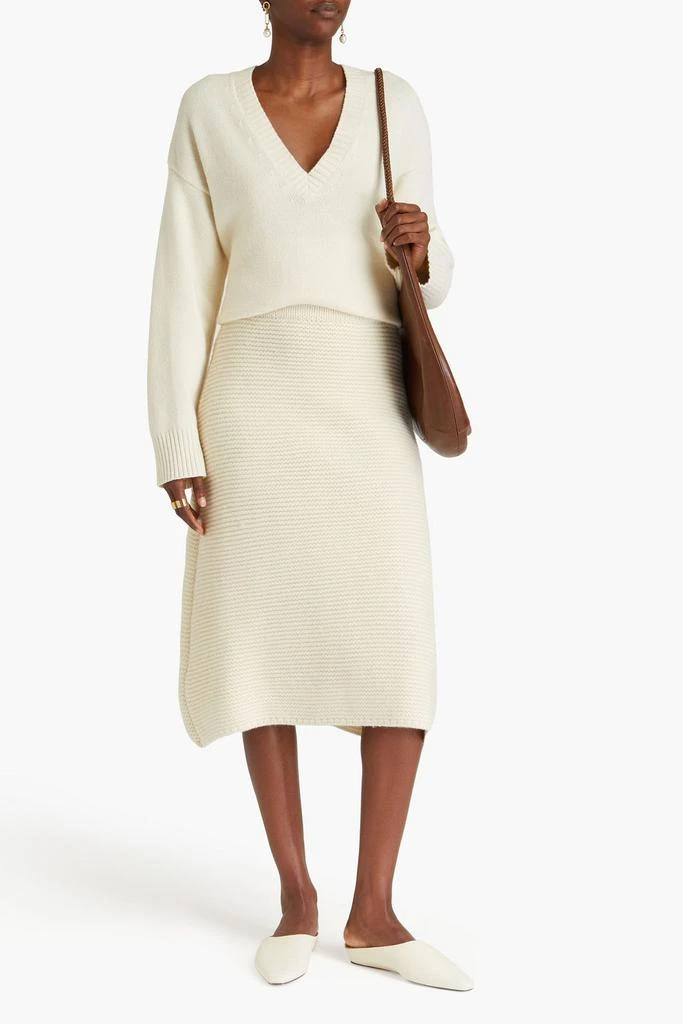 Le 17 Septembre Ribbed wool midi skirt 2
