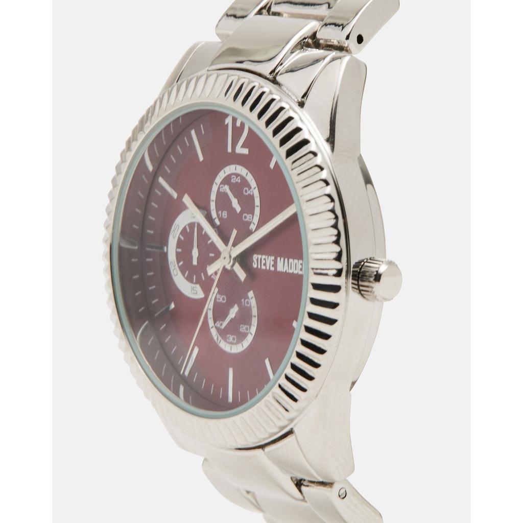 Steve Madden Classic Statement Watch Silver