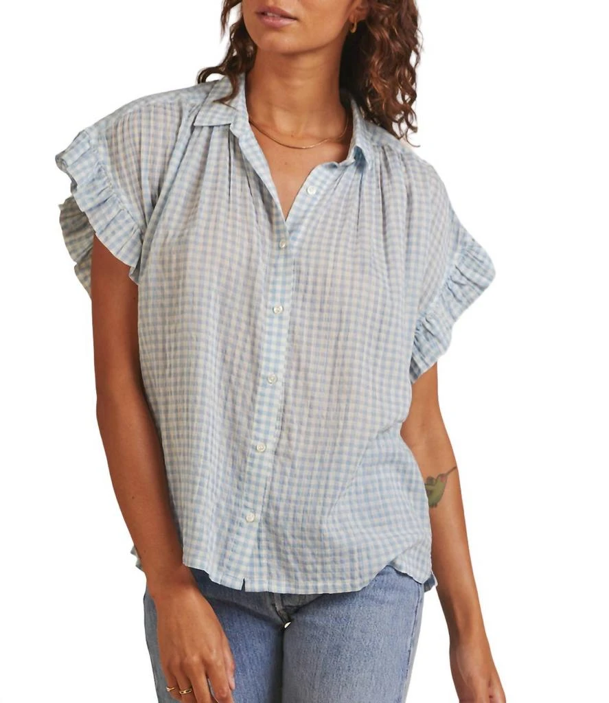 Trovata Trovata - MARIANNE B RUFFLE SLEEVE SHIRT 1