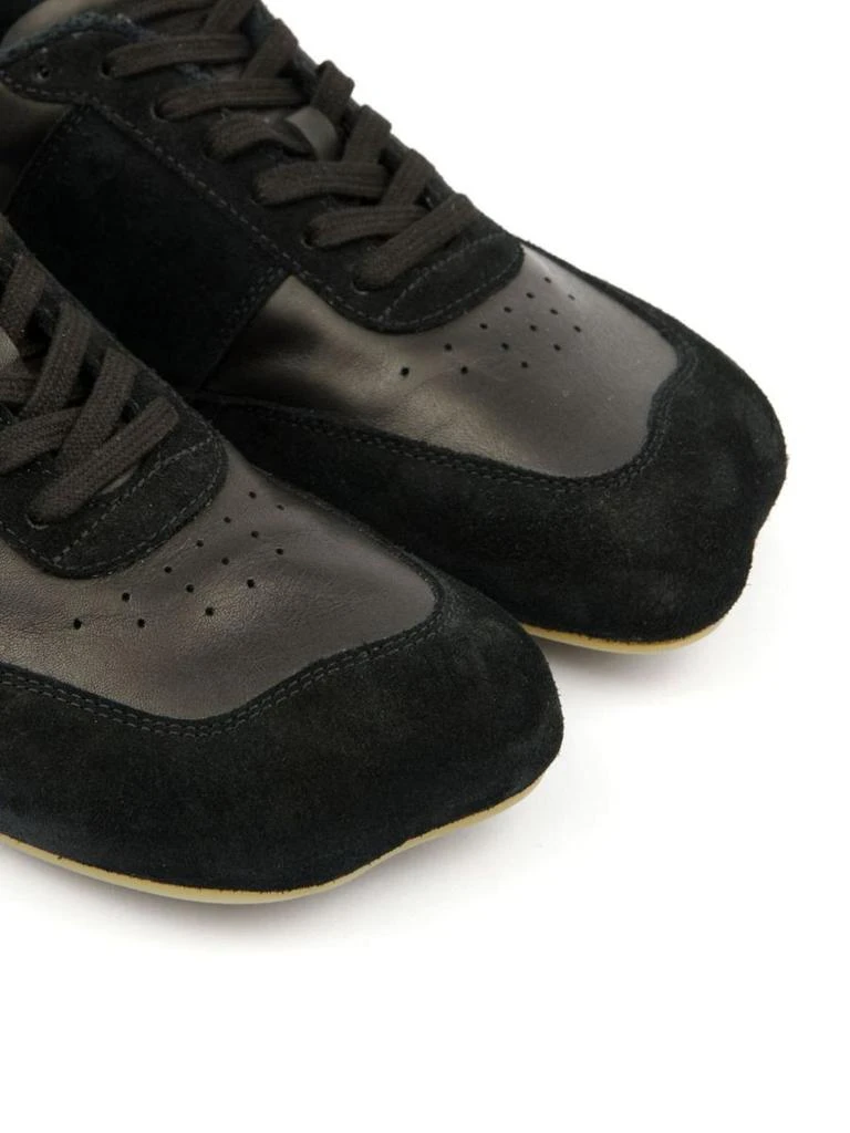 MM6 Mm6 Maison Margiela 'Anatomic' Black Calf Leather Sneakers 5