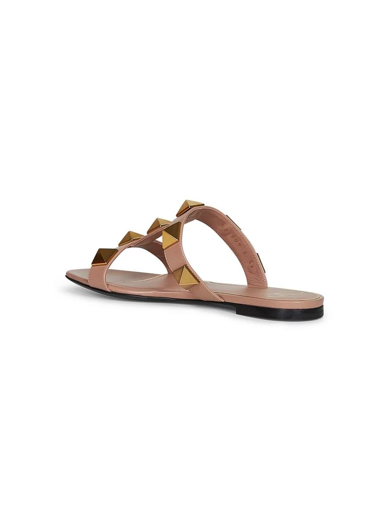 Valentino VALENTINO GARAVANI | Pink leather Roman Stud slide sandals | Women | 37 3