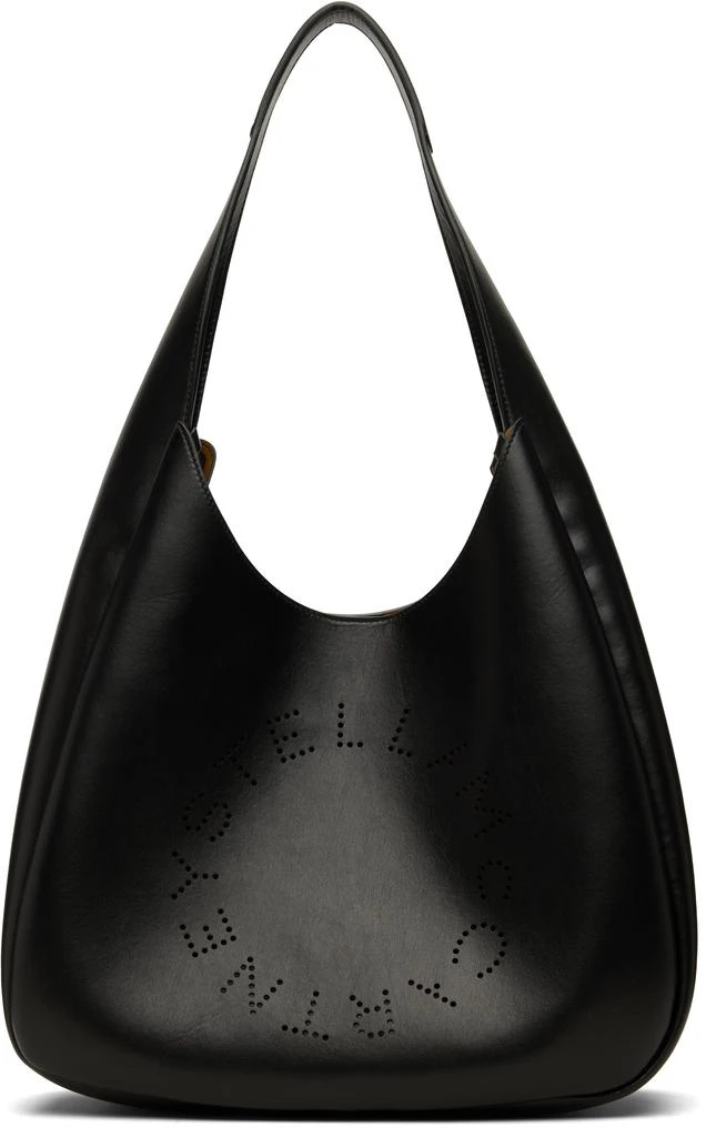 Stella McCartney Black Logo Slouchy Tote 1