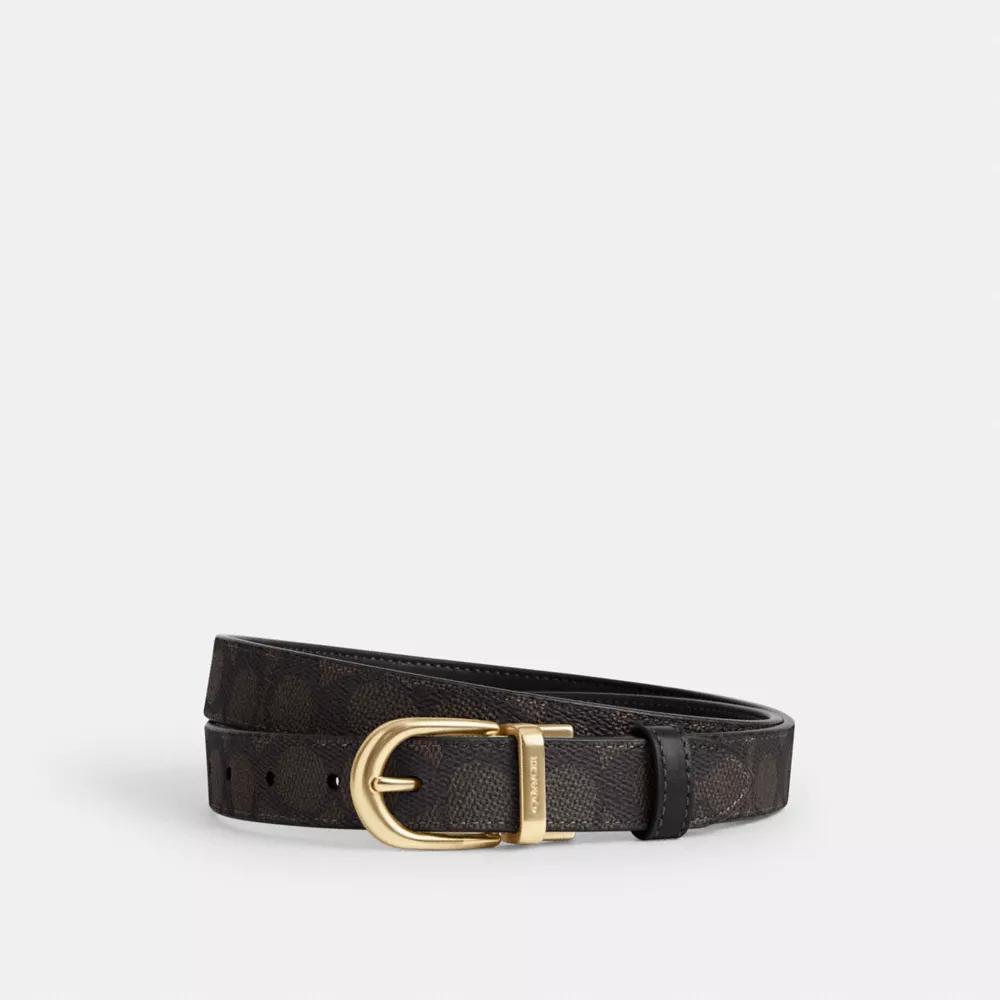 Coach Harness Buckle Cut To Size Reversible Belt, 25 Mm