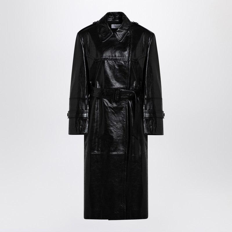 Max Mara Sportmax Larix Belted Leather Jacket - Jackets