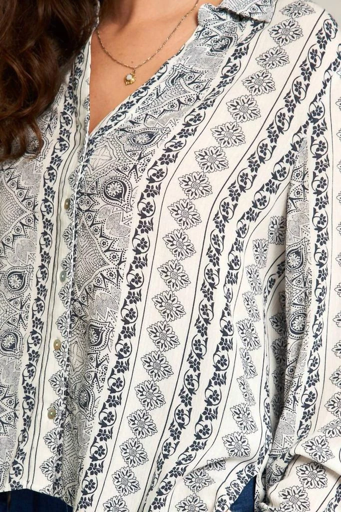 En Creme En Creme - Floral Stripe Blouse 4