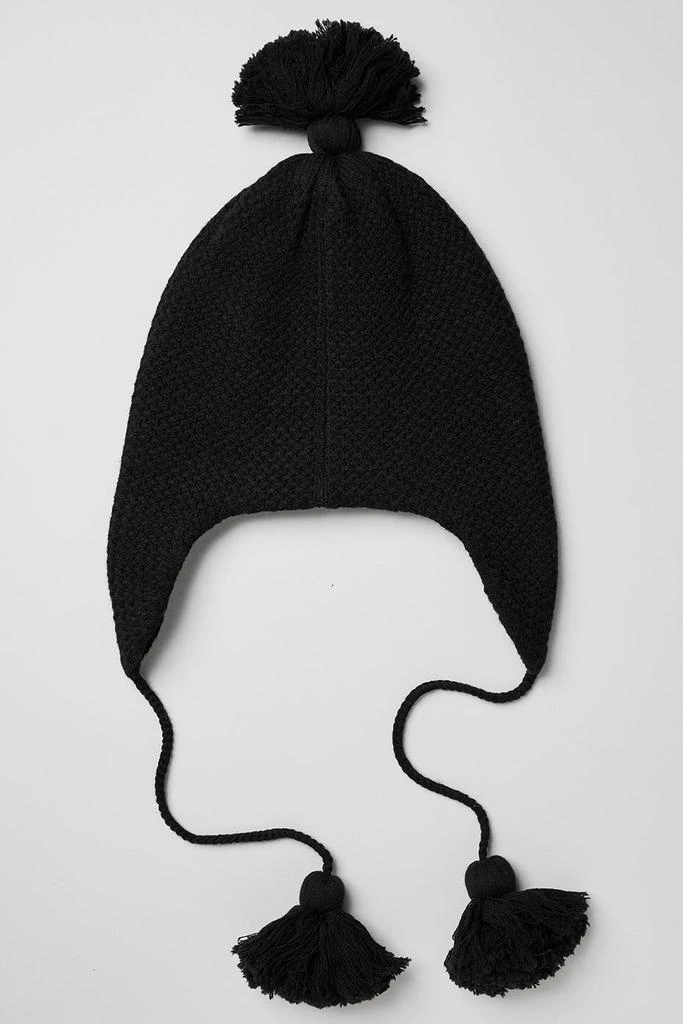 Alo Cool Skies Earflap Beanie - Black 2