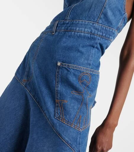 JW Anderson Asymmetric denim midi dress 5