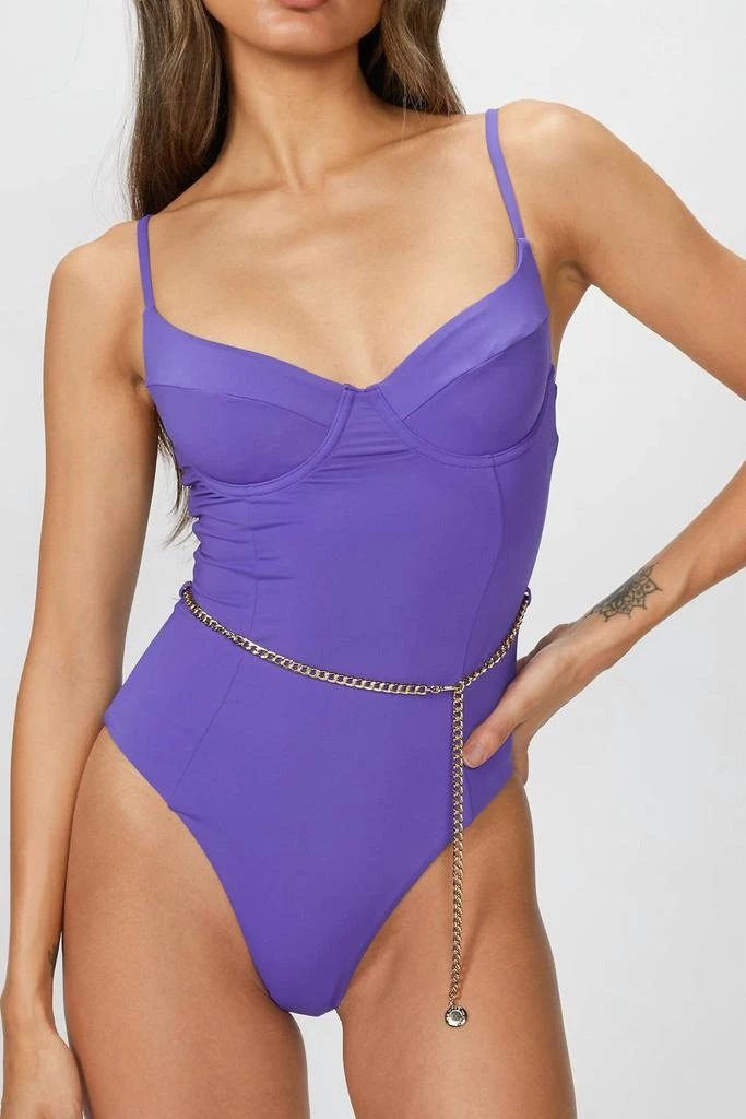WeWoreWhat Danielle One Piece In Sapphire 2