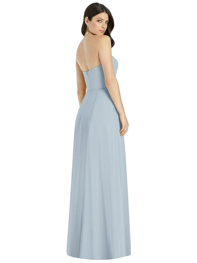Dessy Collection Strapless Notch Chiffon Maxi Dress 2