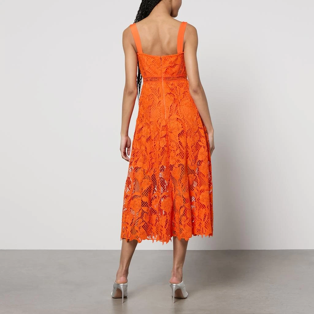 Self Portrait Guipure Lace Midi Dess 2