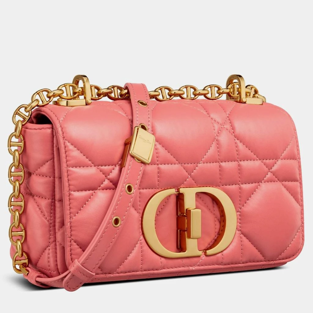 Dior Christian Dior Coral Pink calfskin Small Dior Caro Bag 3