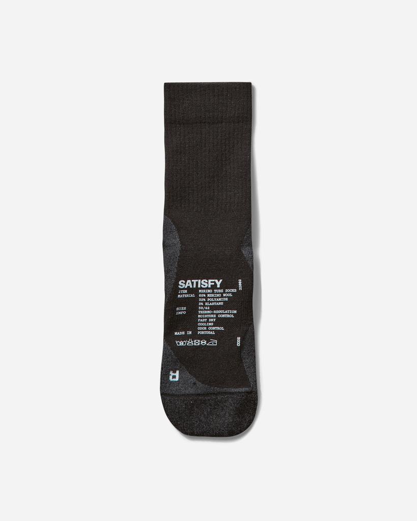 Satisfy Merino Nylon Tube Socks Black