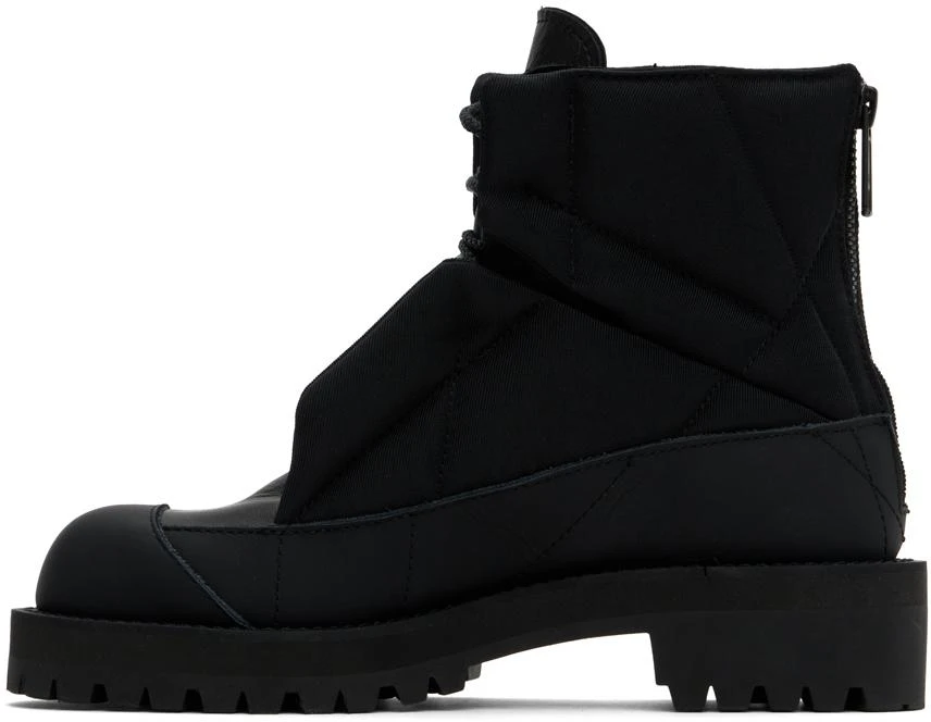 YOHJI YAMAMOTO Black Short Padded Boots 3