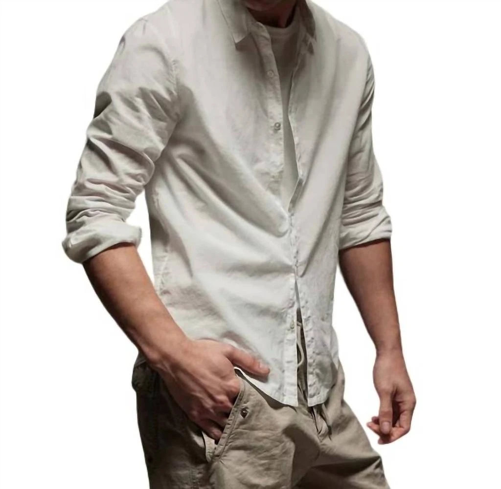 James Perse Standard Shirt In White 2