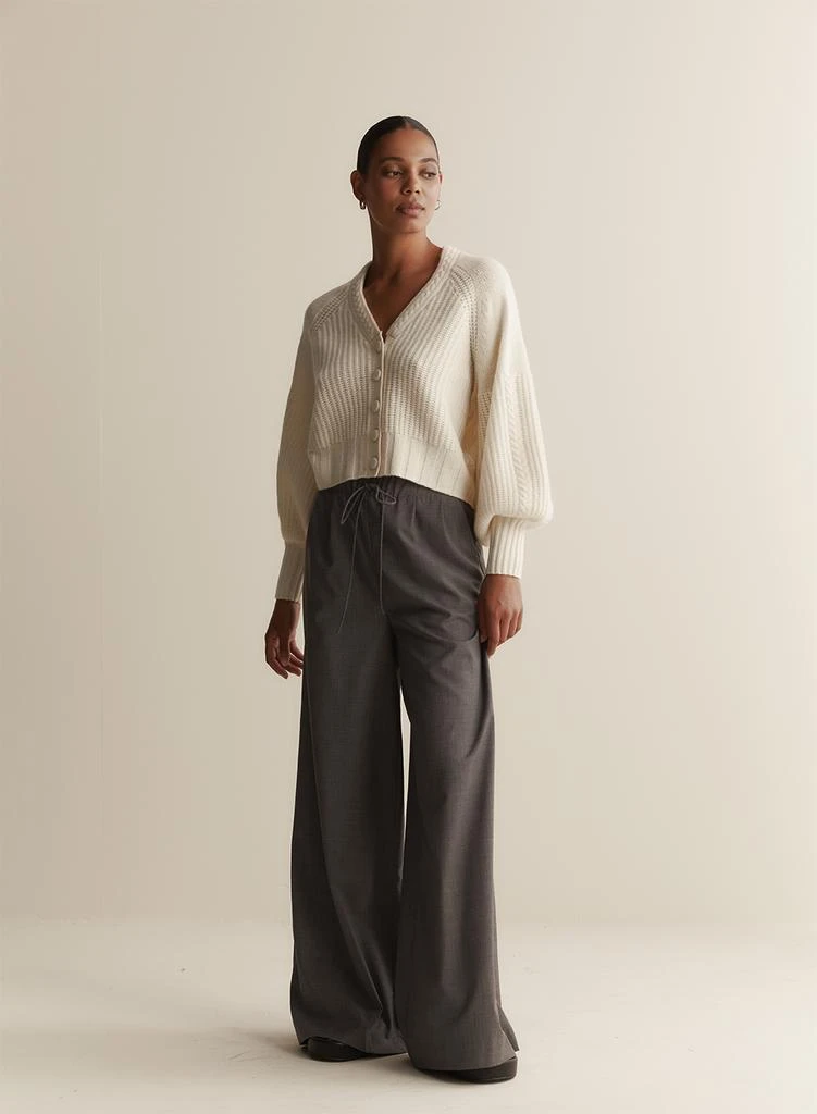 Joslin Cardigan En Laine Tricotée Bronwyn - Crème 6