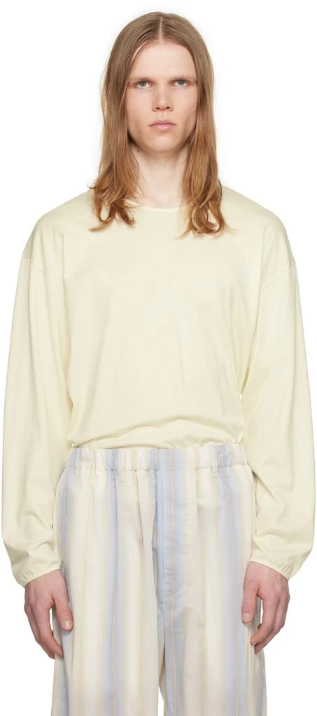 Lemaire Yellow Relaxed Long Sleeve T-Shirt 1