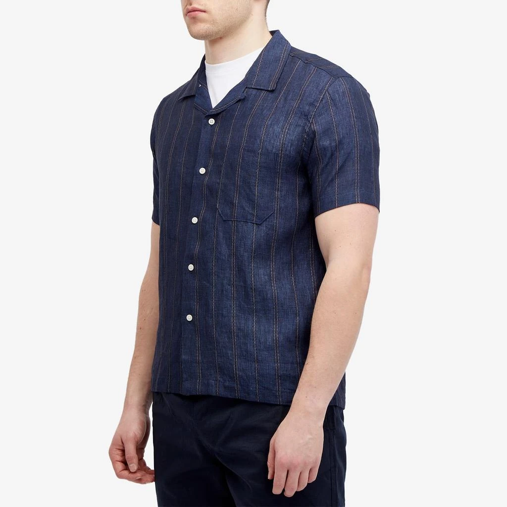 Universal Works Universal Works Linen Stripe Road Shirt 2