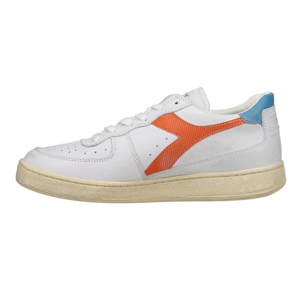 Diadora Mi Basket Low Used Lace Up Sneakers 3