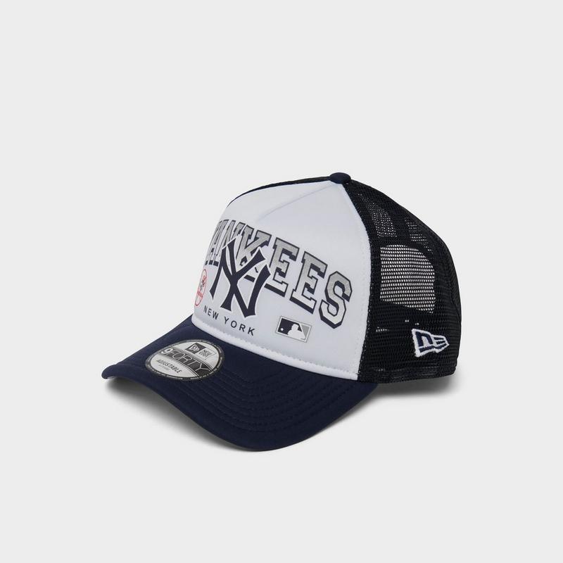 New Era New Era New York Yankees MLB Retro Wordmark 9FORTY Trucker Hat