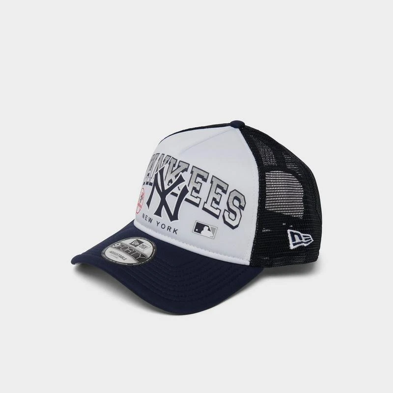 New Era New Era New York Yankees MLB Retro Wordmark 9FORTY Trucker Hat 2