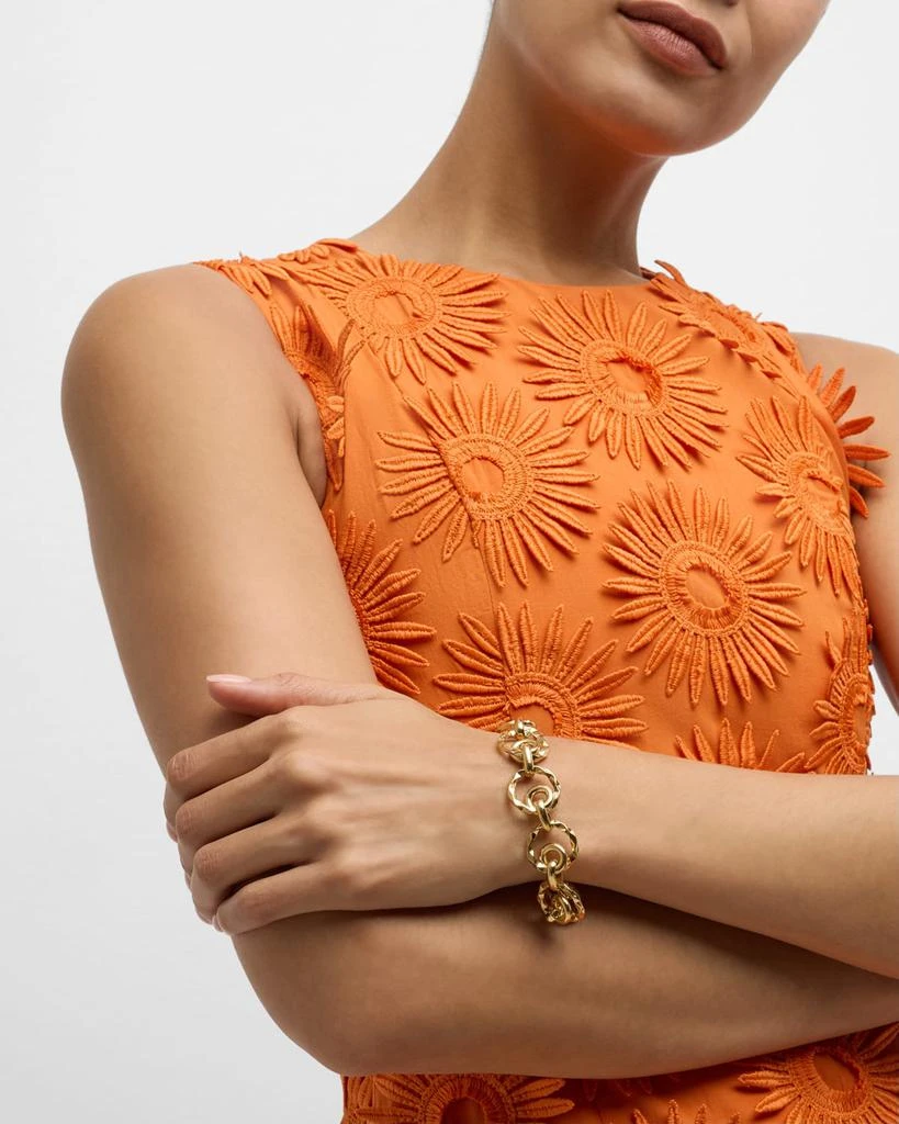 Devon Leigh Multi-Circle Textured Chain Bracelet 5