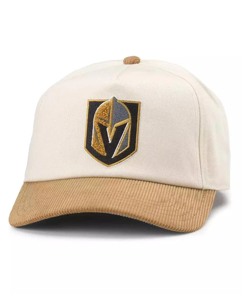 American Needle Men's White, Gold Vegas Golden Knights Burnett Adjustable Hat 1