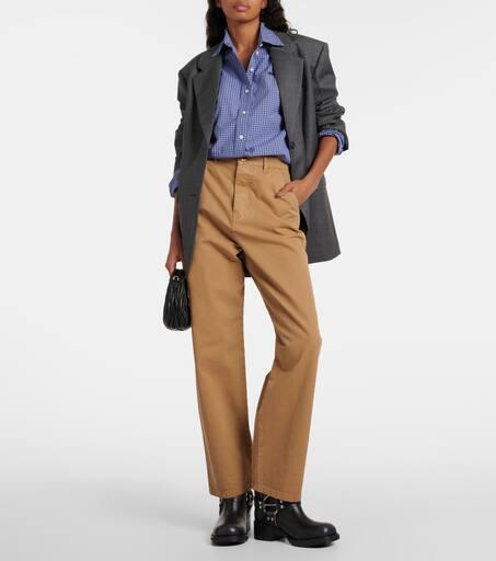 Miu Miu Leather biker boots