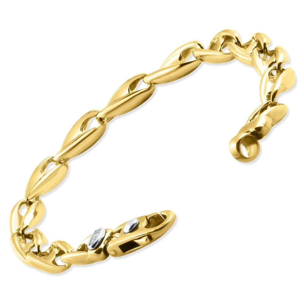 Pompeii3 Men's Link 14k Gold (37gram) or Platinum (60gram) 8mm Bracelet 8.5" 2