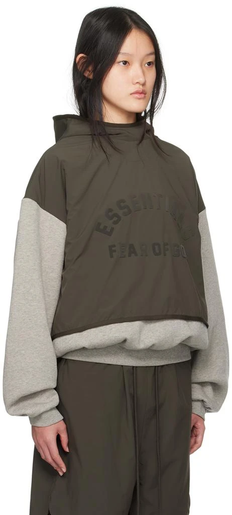 Fear of God ESSENTIALS Gray Bonded Hoodie 2