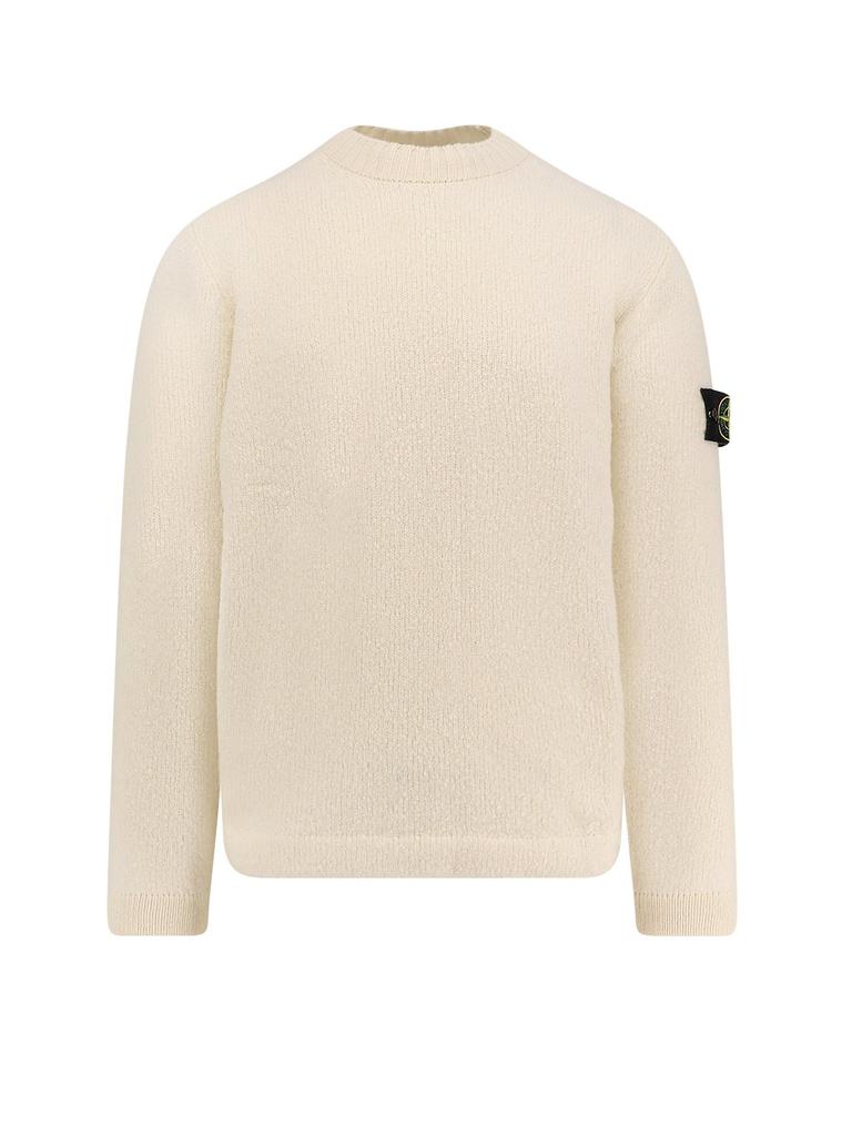 【送料&関税込】Stone  Compass Patch Crewneck Jumper Stone Island Compass Patch Crew Neck Sweater Black Men's