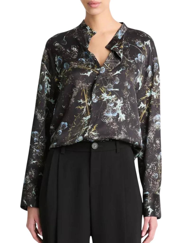 Vince Vince - THISTLE DRAPED COLLAR BLOUSE