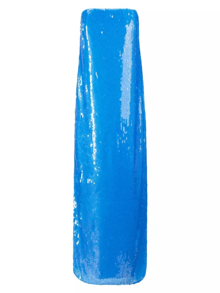 Staud Casey Sequined Strapless Gown 1