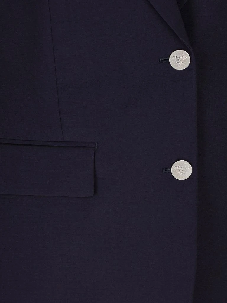 Prada Prada Single Breasted Long-Sleeved Blazer 3