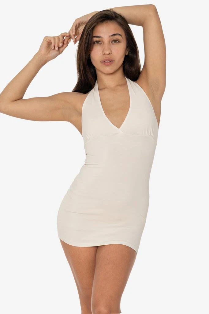 Los Angeles Apparel 8372 - Cotton Spandex Halter Mini Dress 32