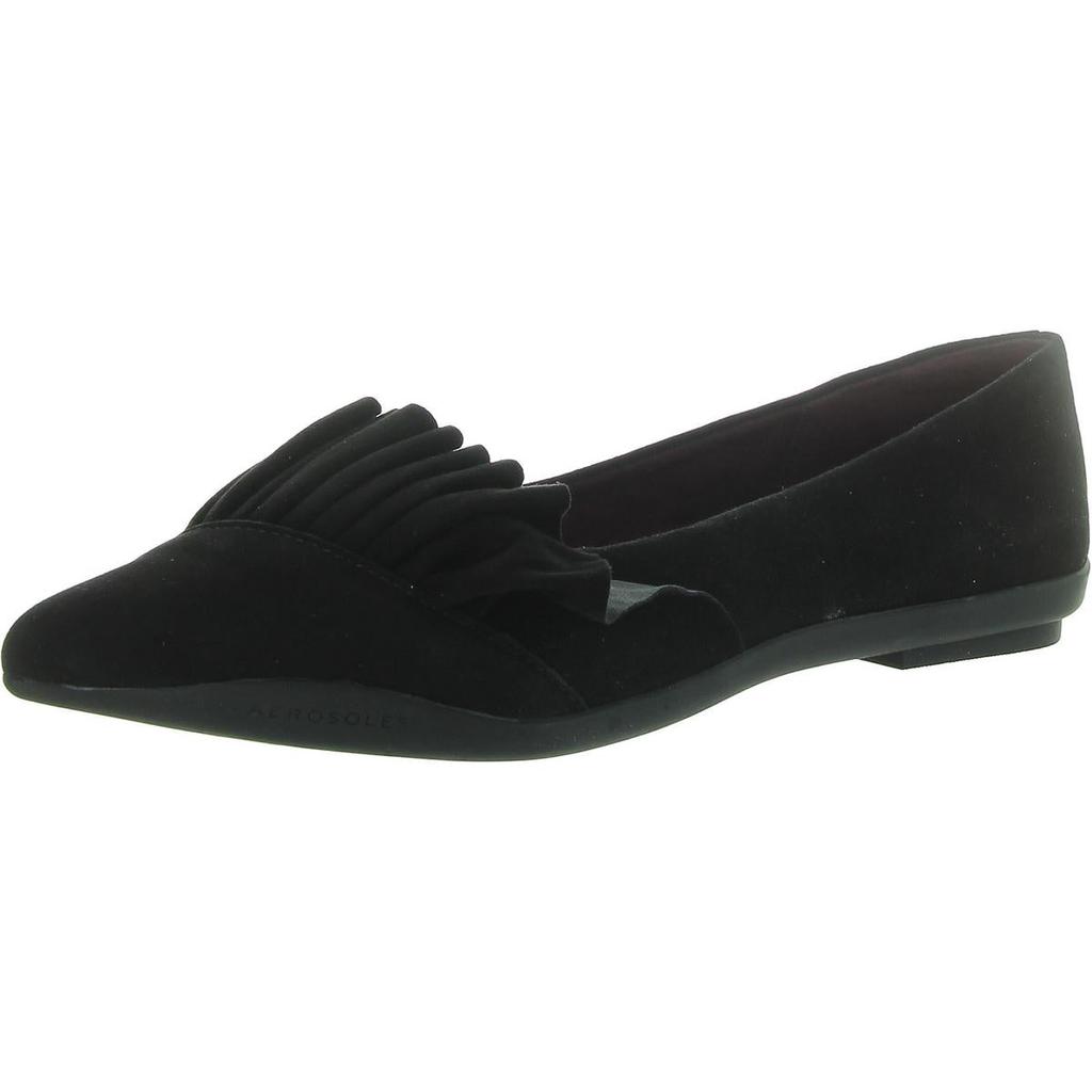 Aerosoles Dillion Womens Suede Slip-On Ballet Flats