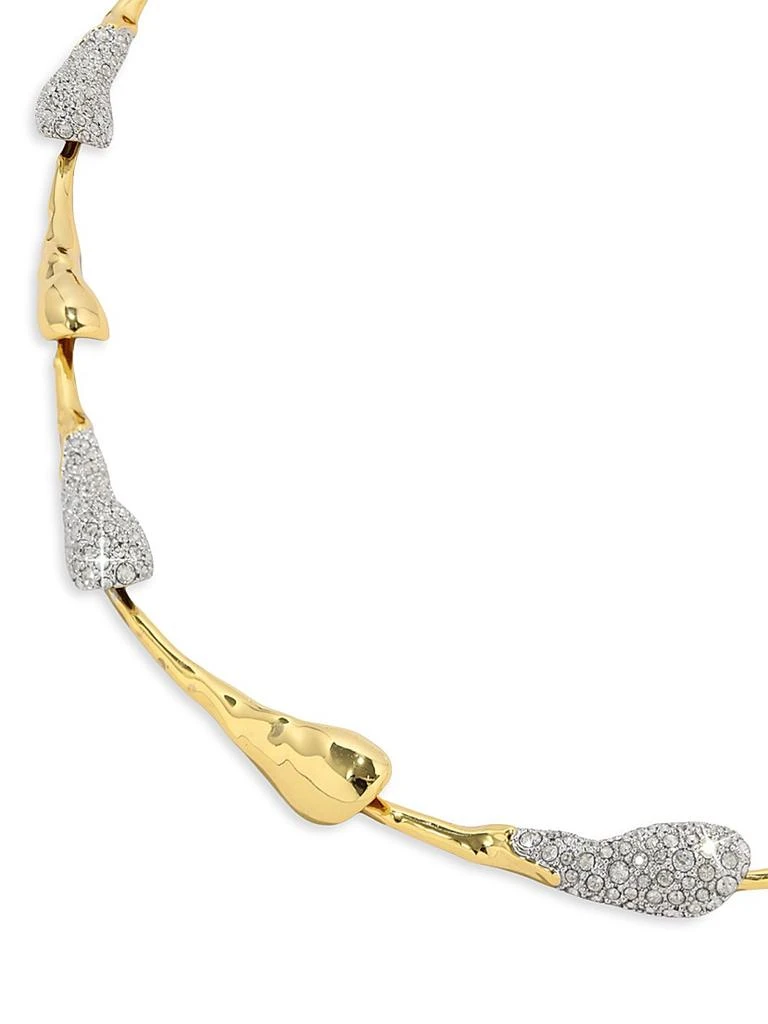 Alexis Bittar Solanales Two-Tone 
Glass Crystal Dewdrop Necklace 4