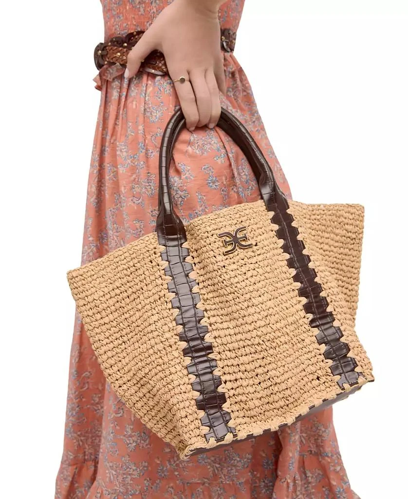 Sam Edelman Marley Large Raffia Collapsible Tote 6