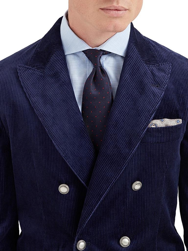 Brunello Cucinelli Spotted Silk Tie