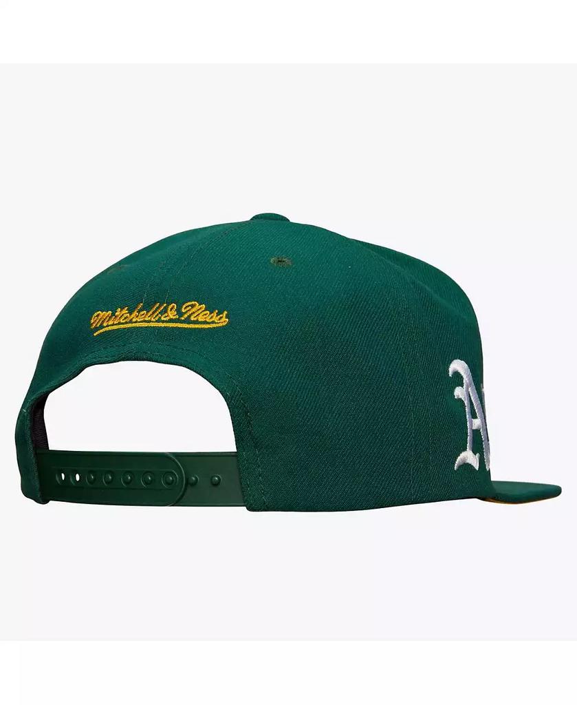 Mitchell & Ness Men's Green Oakland Athletics Team Tagged Snapback Hat