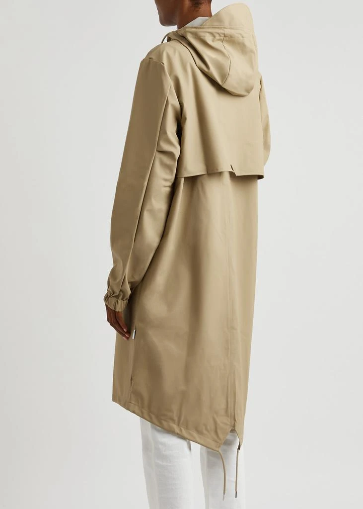 RAINS Fishtail hooded rubberised parka 3