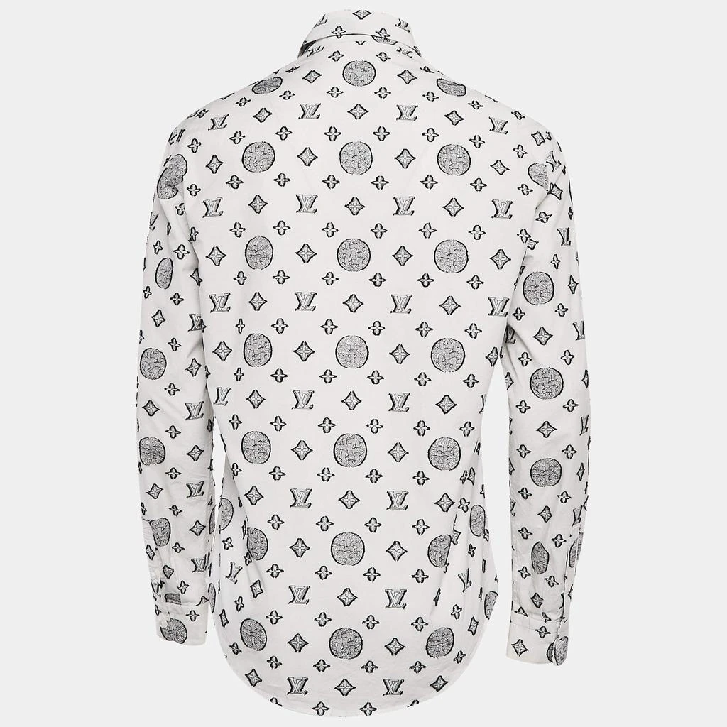 Louis Vuitton Louis Vuitton White Christopher Nemeth Rope Fil-coupe Cotton Shirt M 2