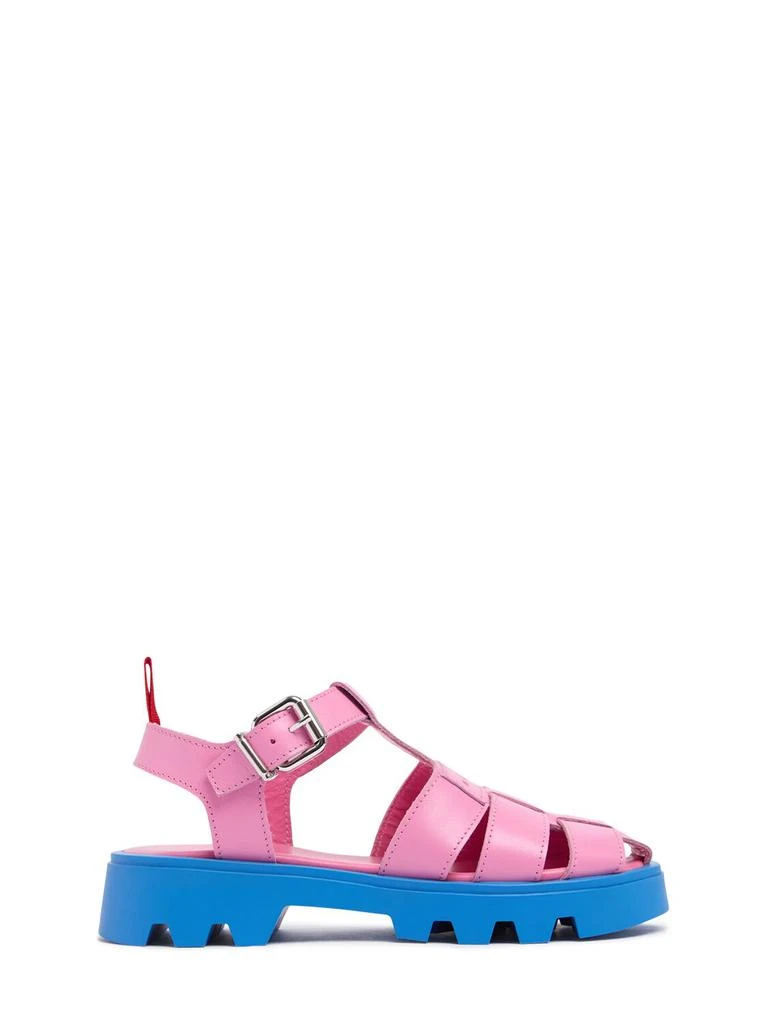 MARNI JUNIOR Logo Printed Sandals 1